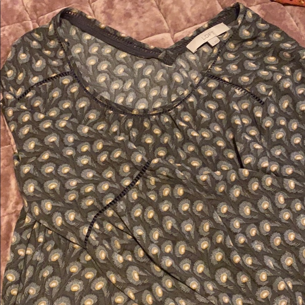 Loft bell sleeve top